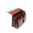 BELLI "Design Bag B" Leder Businesstasche unisex bordeaux dunkel