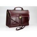 BELLI "Design Bag B" Leder Businesstasche unisex bordeaux dunkel