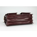 BELLI "Design Bag B" Leder Businesstasche unisex bordeaux dunkel