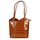 BELLI "Backpack" Leder Tasche Rucksack cognac lack