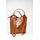 BELLI "Backpack" Leder Tasche Rucksack cognac lack