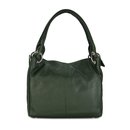 BELLI Leder Schultertasche Shopper "Lilly" grün