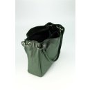 BELLI Leder Schultertasche Shopper "Lilly" grün