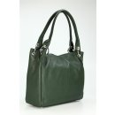 BELLI Leder Schultertasche Shopper "Lilly" grün