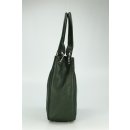 BELLI Leder Schultertasche Shopper "Lilly" grün