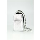 BELLI Nappa Leder Abendtasche "Paris" silber