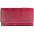 Hill Burry Vintage Leder Damen Geldbörse Portemonnaie pink 777023