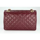 BELLI Nappa Leder Abendtasche "Paris" weinrot