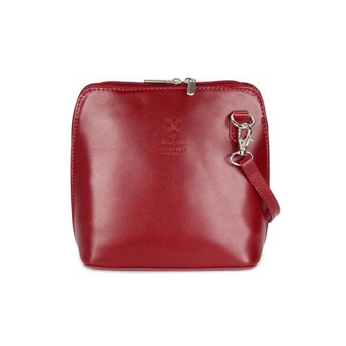 BELLI kleine Ledertasche Damen Umhängetasche bordeaux