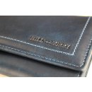 Hill Burry Vintage Leder Damen Geldbörse Portemonnaie blau 77701