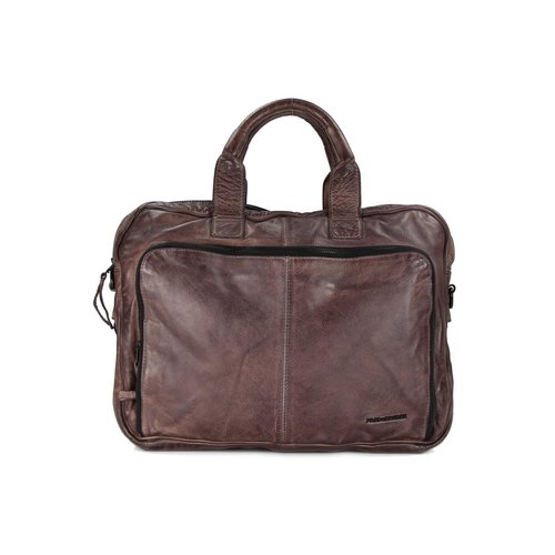 FREDsBRUDER Academy Ledertasche Businesstasche brown braun