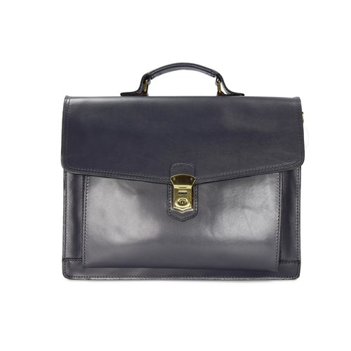 BELLI "Design Bag D" Leder Businesstasche dunkelgrau