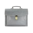 BELLI "Design Bag D" Leder Businesstasche hellgrau