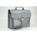 BELLI "Design Bag D" Leder Businesstasche hellgrau