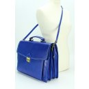 BELLI "Design Bag D" Leder Businesstasche royalblau