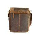 BELLIBAGS handcrafted Messenger "Dover" Umhängetasche braun vintage