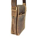 BELLIBAGS handcrafted Messenger "Dover" Umhängetasche braun vintage