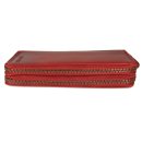 Hill Burry XXL Vintage Leder Damen Geldbörse Portemonnaie Organizer rot mit RFID