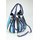 BELLI "Globe Bag" Ledertasche blau weiß schwarz