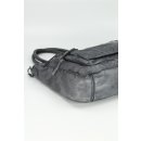 FREDsBRUDER Megapixel Ledertasche Shopper Schultertasche grau iron grey