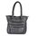 FREDsBRUDER Megapixel Ledertasche Shopper Schultertasche grau iron grey