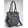 FREDsBRUDER Megapixel Ledertasche Shopper Schultertasche grau iron grey