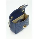 BELLI Nappa Leder Abendtasche "Paris Small" dunkelblau