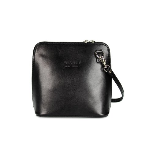 BELLI kleine Ledertasche Damen Umhängetasche schwarz - Belli Shop - I