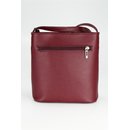 BELLI kleine Leder Umhängetasche Schultertasche bordeaux