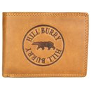 Hill Burry hochwertige Vintage Leder Herren Geldbörse Portemonnaie braun