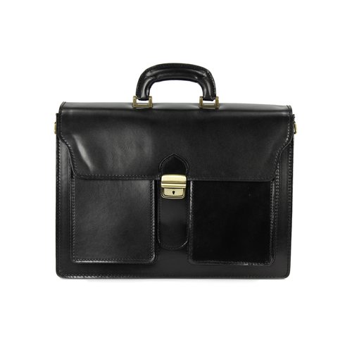 BELLI "Design Bag B" Leder Businesstasche unisex schwarz