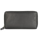 Hill Burry XXL Vintage Leder Damen Geldbörse Portemonnaie Organizer schwarz mit RFID