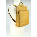 BELLI "Backpack Seattle" Leder Rucksack curry gelb