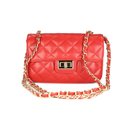 BELLI Nappa Leder Abendtasche "Paris Small" rot...