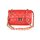 BELLI Nappa Leder Abendtasche "Paris Small" rot gesteppt