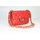 BELLI Nappa Leder Abendtasche "Paris Small" rot gesteppt