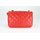 BELLI Nappa Leder Abendtasche "Paris Small" rot gesteppt