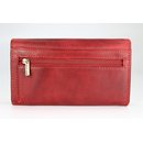 BELLI Vintage Leder Damen Geldbörse rot