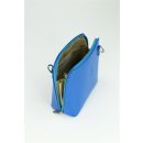 BELLI kleine Ledertasche Damen Umhängetasche blau