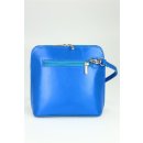 BELLI kleine Ledertasche Damen Umhängetasche blau