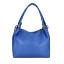 BELLI Leder Schultertasche Shopper "Lilly" royalblau