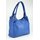 BELLI Leder Schultertasche Shopper "Lilly" royalblau