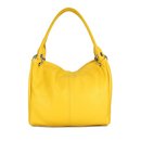 BELLI Leder Schultertasche Shopper "Lilly" gelb