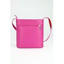 BELLI kleine Leder Umhängetasche Schultertasche pink