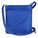 BELLI kleine Leder Umhängetasche Schultertasche royal blau