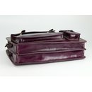 BELLI Design Bag "Verona" Leder Businesstasche lila