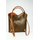 BELLI Leder Handtasche Rucksack "Belli Backpack" schlamm cognac