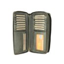 Hill Burry XXL Vintage Leder Damen Geldbörse...