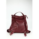 BELLI Nappa Leder Rucksack Backpack "London" bordeaux