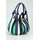 BELLI "Globe Bag" Ledertasche schwarz grün blau weiß